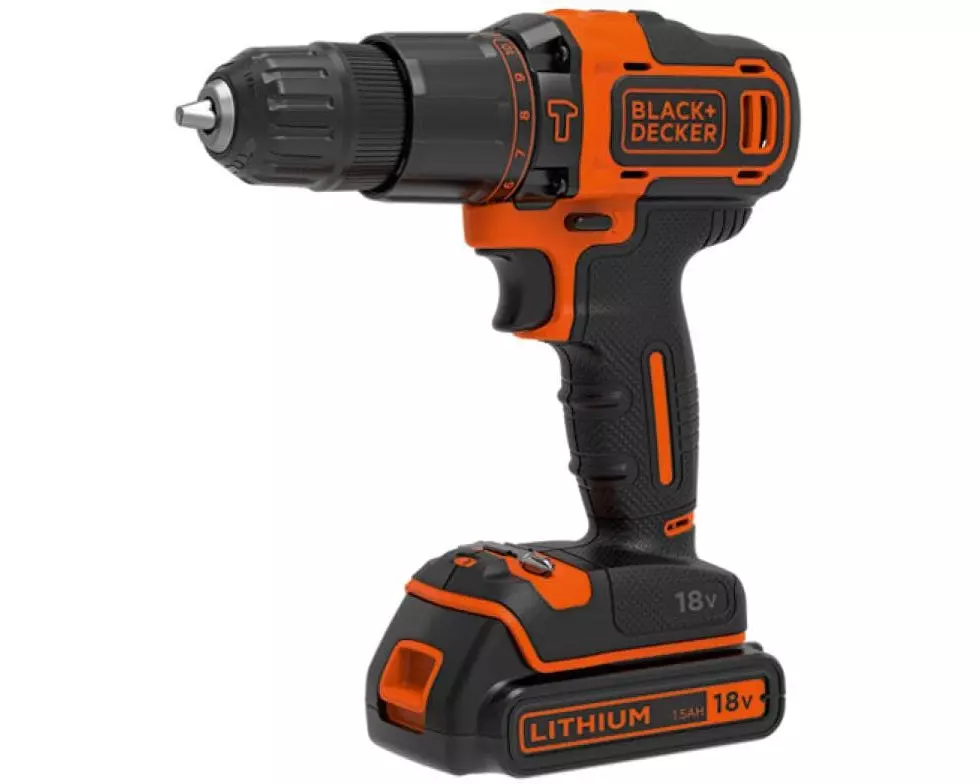 Black & Decker Akku-Schlagbohrschrauber BDCHD18K Kit