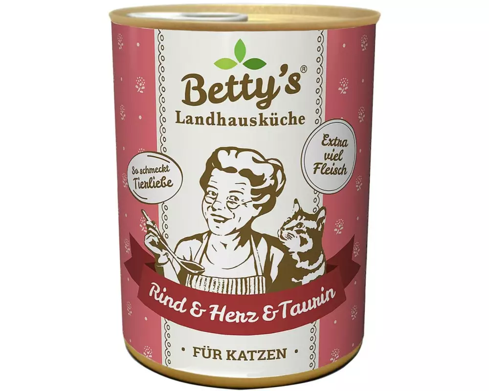 Betty's Landhausküche Nassfutter Rind & Herz, 400 g