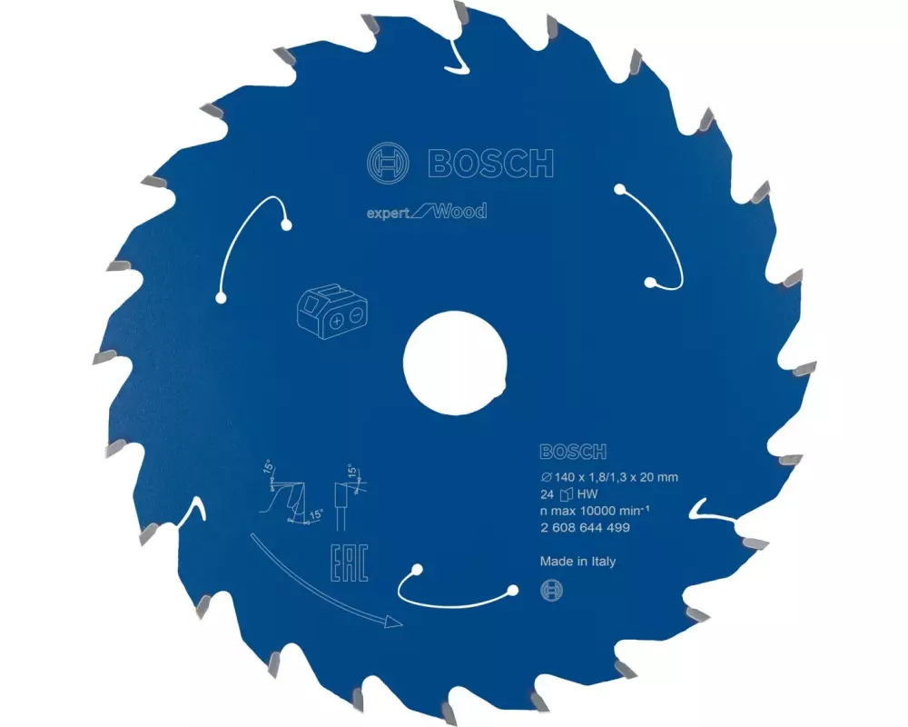 Bosch Professional Kreissägeblatt Expert for Wood Ø 140, Z 24
