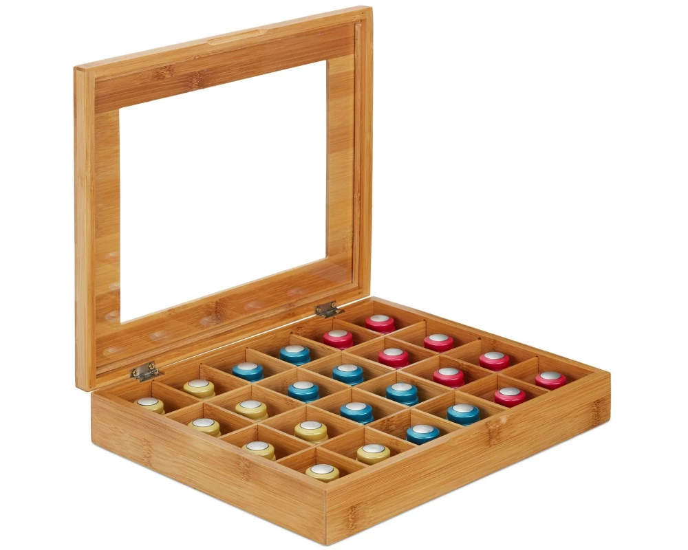 relaxdays Kapselspender für 24 Kapseln