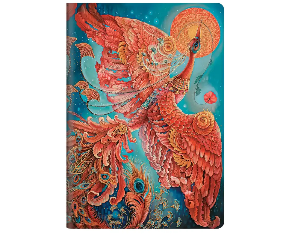 PAPERBLANKS Notizheft A5 CBD6317 Feuervogel blanko 80 S.