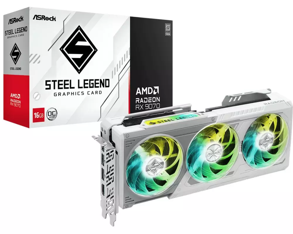 ASRock Grafikkarte Radeon RX 9070 Ste Legend 16 GB