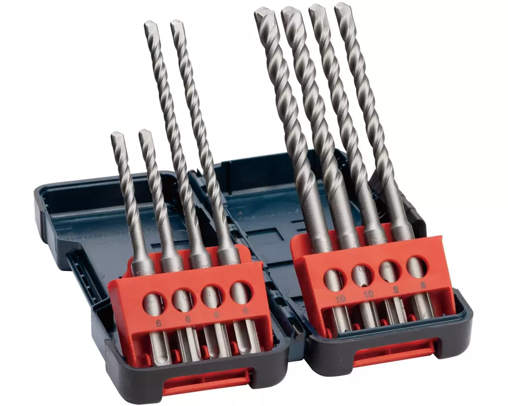 Bosch Professional Hammerbohrer-Set SDS plus-3, 6 - 10 mm, 8-teilig