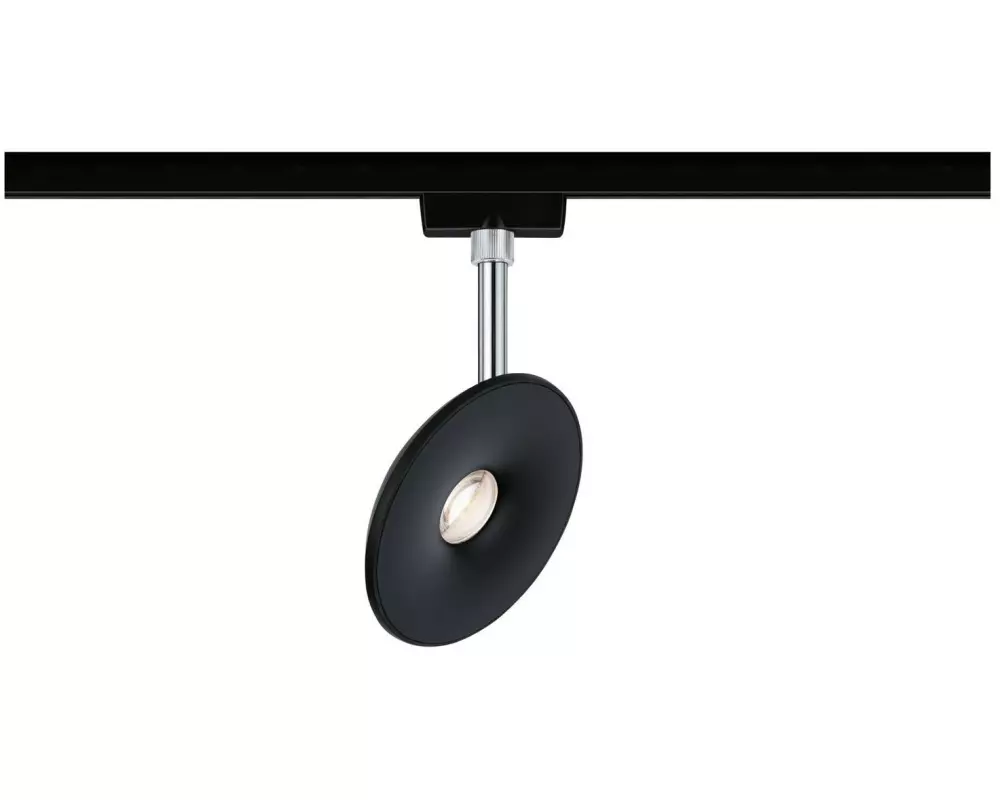 Paulmann LED Schienenspot URail Sphere, 7.4 W, 2700 K, Schwarz/ Chrom