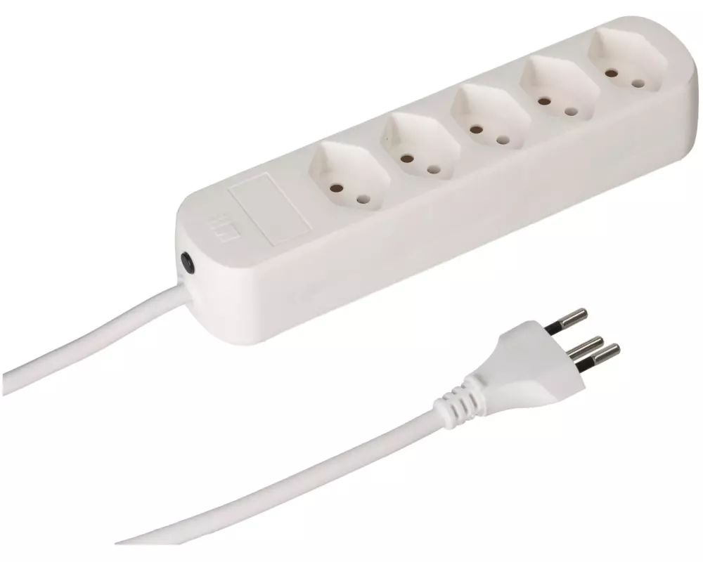 Max Hauri Steckdosenleiste Basic Line 5 x Typ 13