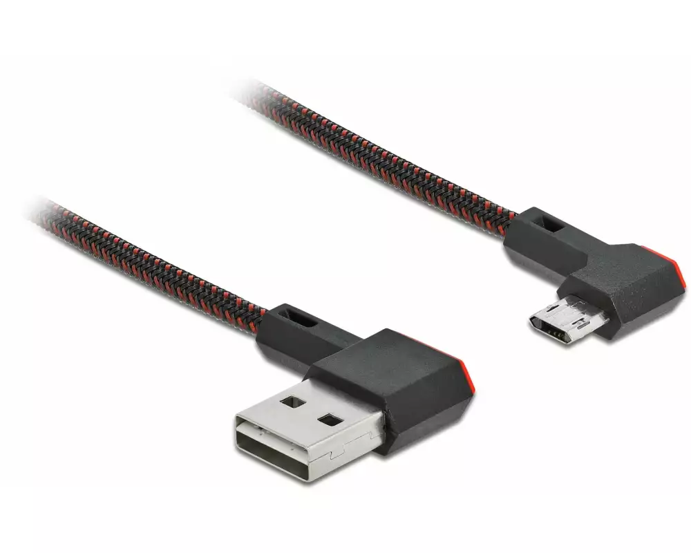 Delock USB 2.0-Kabel EASY USB, gewinkelt USB-A - Micro-USB B 2 m