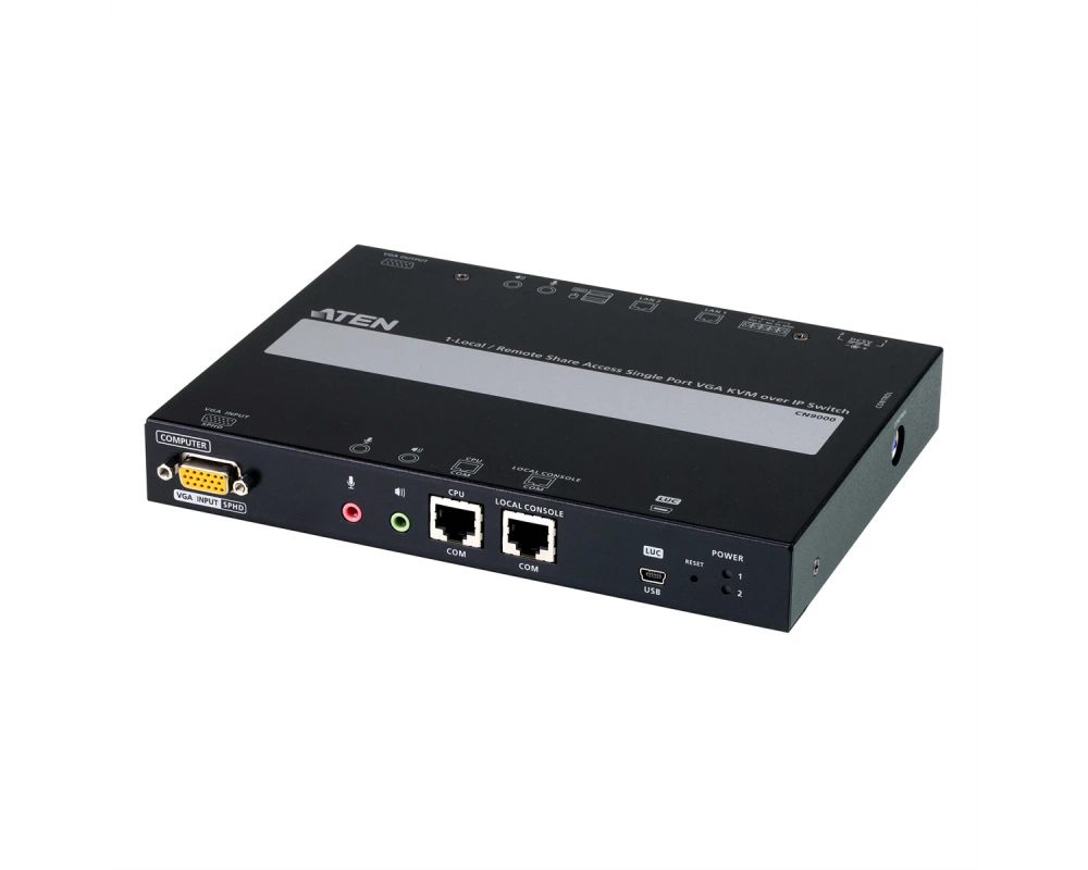 ATEN CN9000 1-Local-Remote Share Access Einzelport VGA KVM over IP Switch