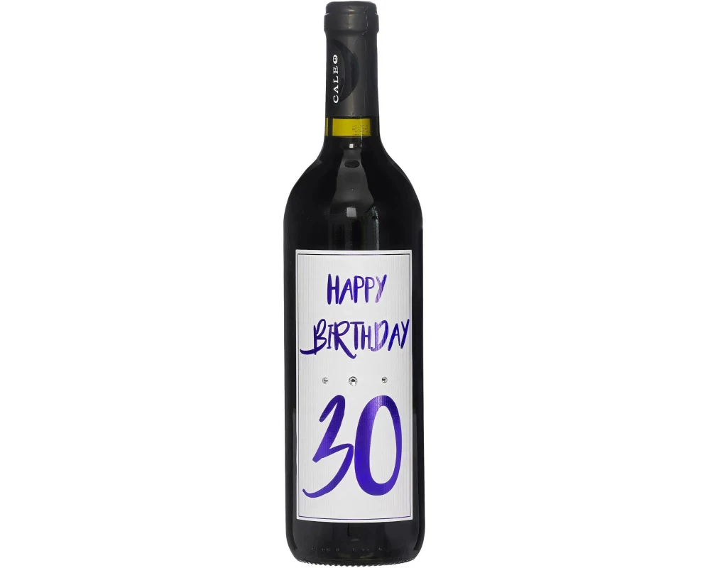 Dreams and Fantasy Geschenkidee Rotwein Happy Birthday 30 Lila, 750 ml
