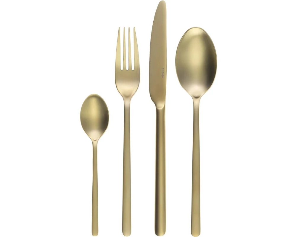 Sola Besteck-Set Samara PVD, Champagne matt, 16-tlg.