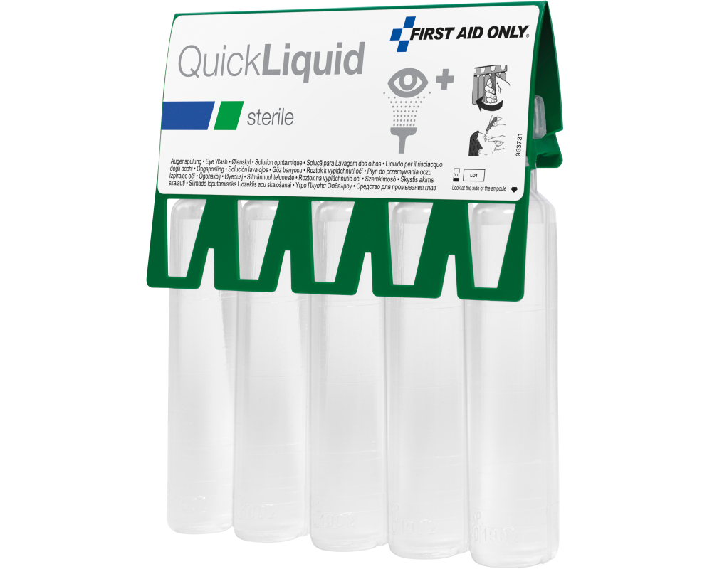 FIRST AID ONLY QuickLiquid P44009 00 Augenspüllösung 5 Stück