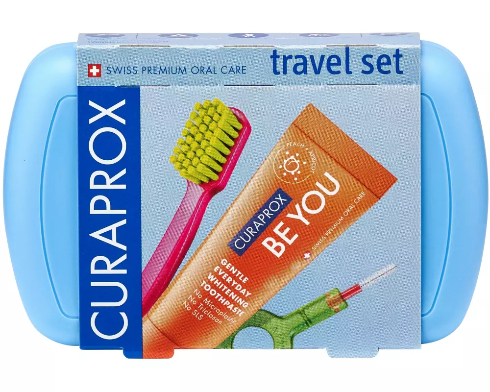 CURAPROX Travel Set Blau CS 5460 Pfirsich