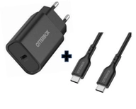 OBEUWallChgrbundleUSB-C30W+CableC-C1MBlk
