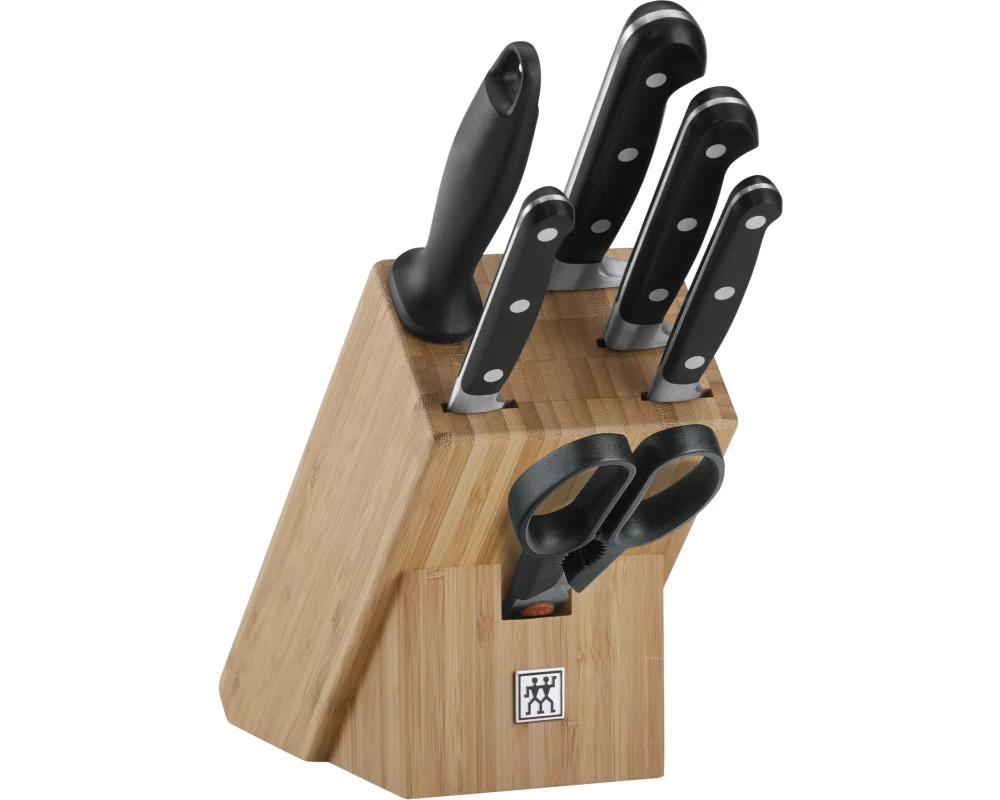 Zwilling Messerblock-Set mit Messer Professional S Bambus, 7-teilig