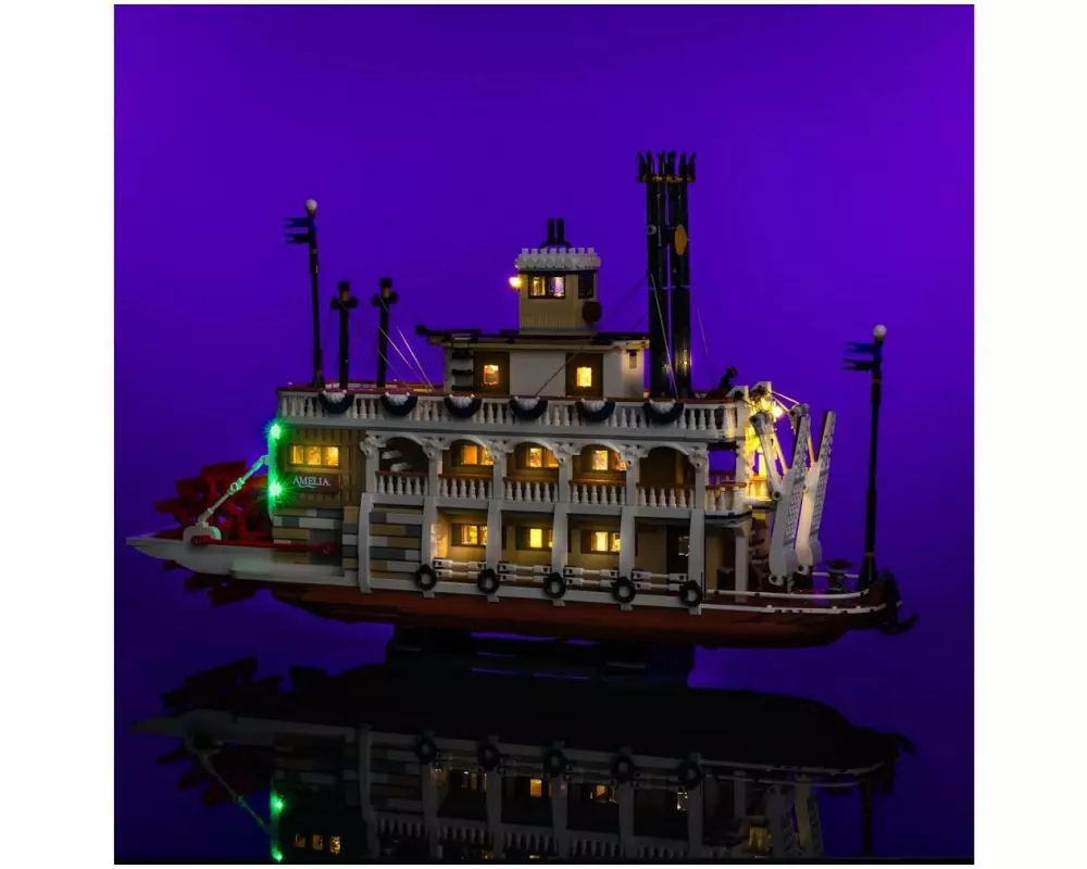 Light My Bricks LED-Licht-Set für LEGO 21356 Flussraddampfer
