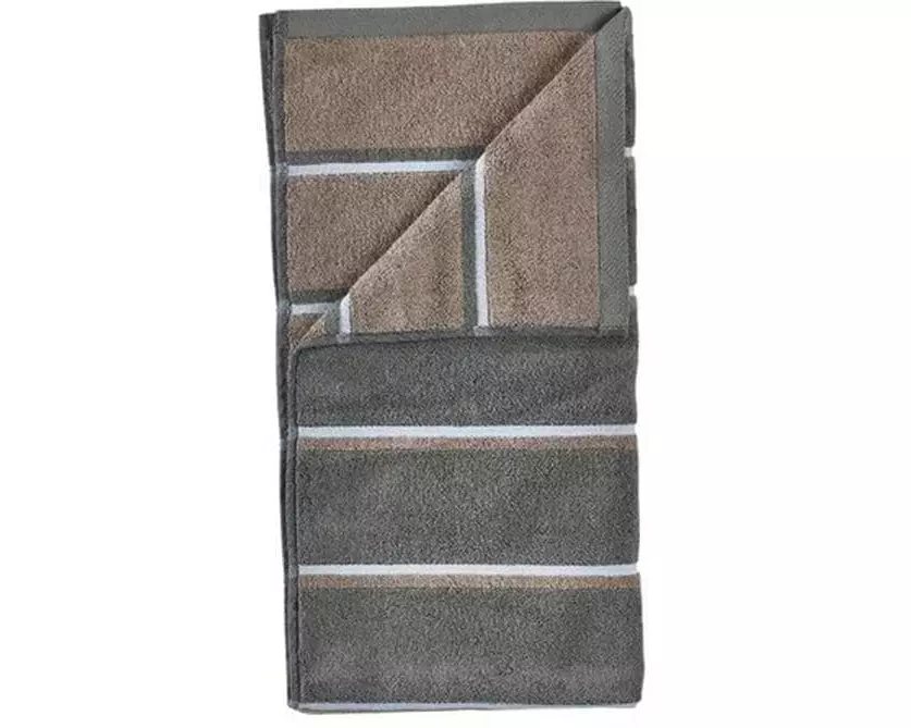 Zone Denmark Handtuch 50 x 100 cm Grün/Taupe/Blau