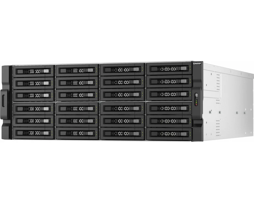 QNAP TL-R2400PES-RP 24-bay 4U rackmount PCIe interface SATA JBOD expansion enclosure 2.5/3.5inch
