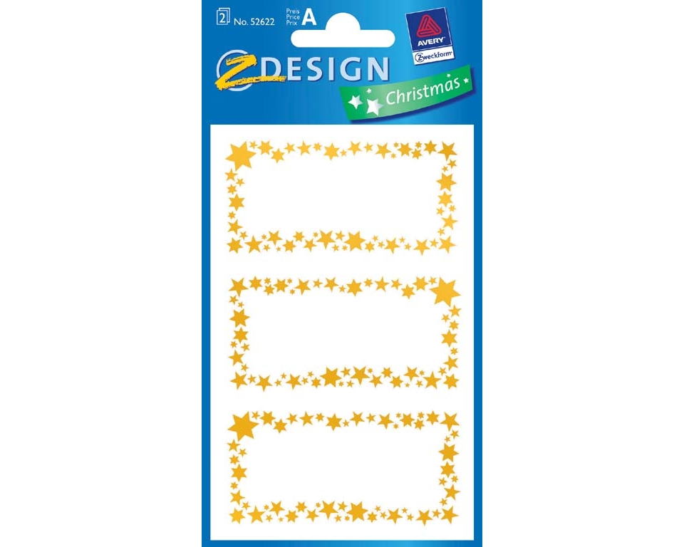 Z-DESIGN Glimmerstaub Sterne 52622 gold 2 Stück