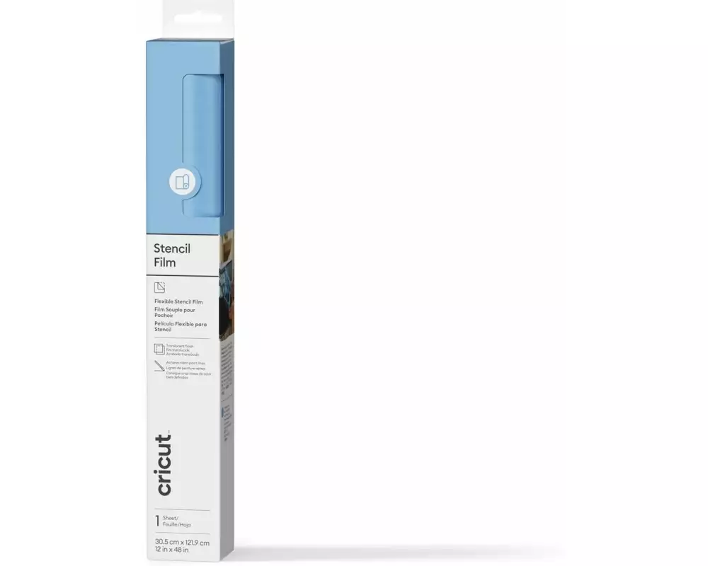 Cricut Schablonenfolie selbstkebend 30.5 x 122 cm, selbstklebend