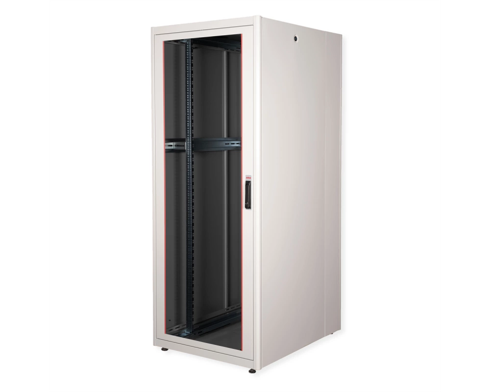ROLINE 19-Zoll Netzwerkschrank Basic 42 HE, 800x1000 BxT Glastür grau