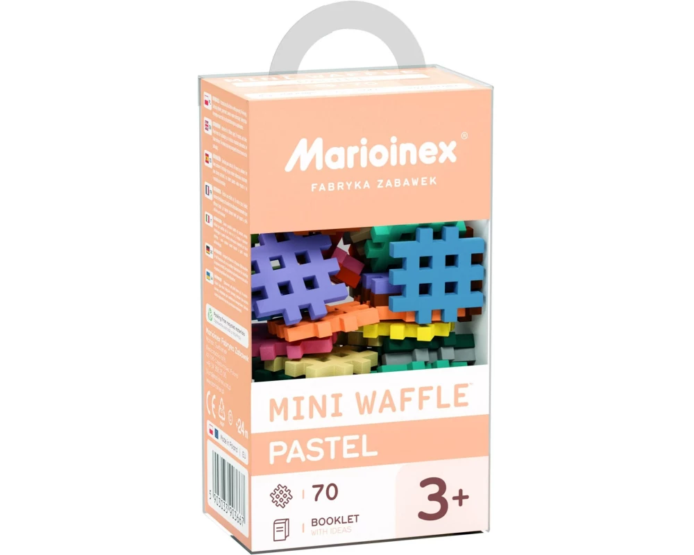 Max Bersinger Baukasten Marioinex Mini Waffle Pastell - 70 Teile