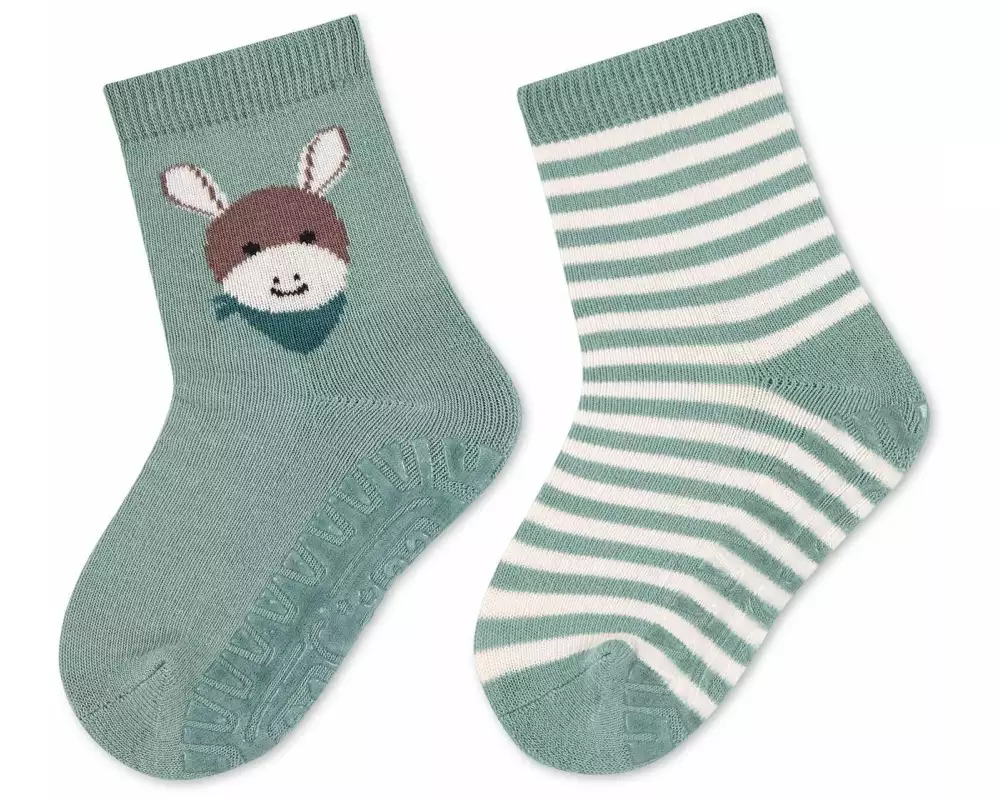 Sterntaler Antirutsch-Socken Emmi 2er Set Grün Gr. 17/18
