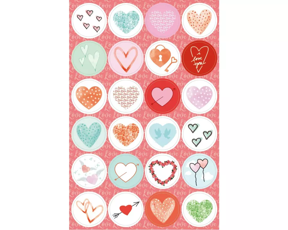 Braun + Company Motivsticker Every Heart 4 Blatt