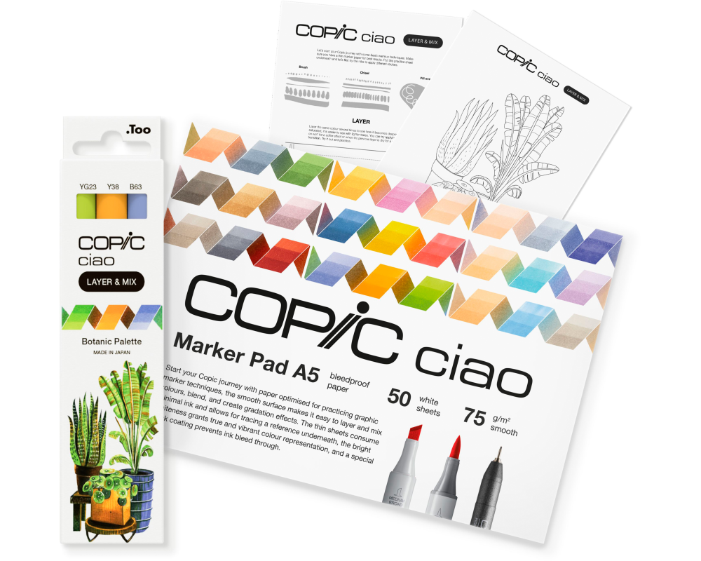 COPIC Marker Ciao 220750206 Botanic Palette 3 Stück