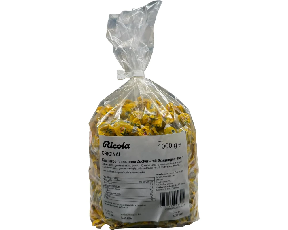 Ricola Ricola Kräuterzucker Beutel 1 kg 1000 g