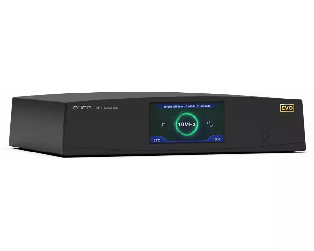 Aune SC1 EVO Hochpräzise 10 MHz Masterclock Schwarz