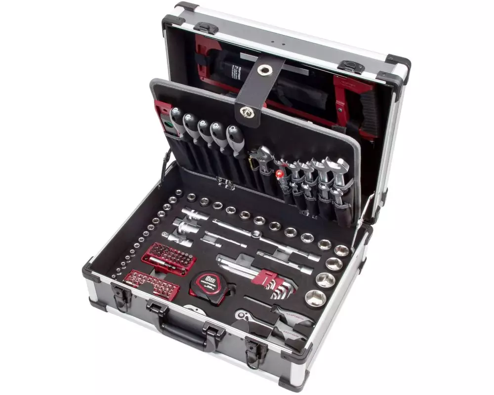 Kraftwerk Werkzeugkoffer B147 BASIC LINE 1/4“ + 1/2“ 158-teilig