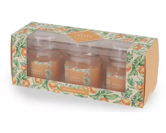 balthasar Duftkerze Citrus Water im Glas, 3er Set