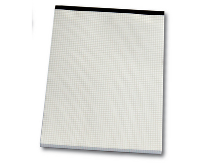 NEUTRAL Notizblock kariert A4 Notizblock weiss, 4mm, 80g 100 Blatt