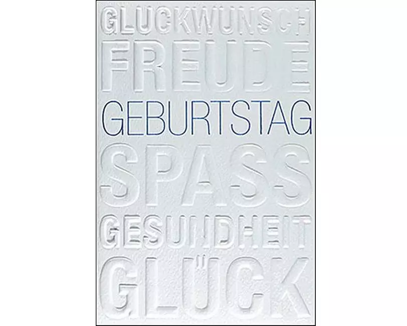 ABC Glückwunschkarte Geburtstag 12.5 x 17.6 cm