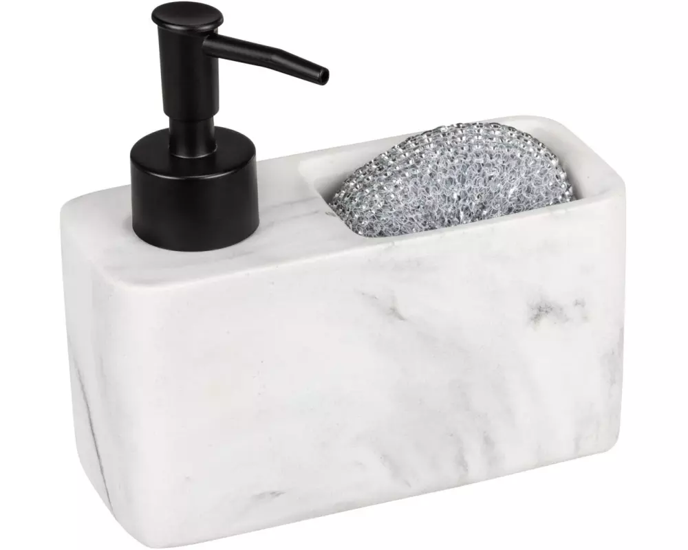 Wenko Seifenspender Resa 150 ml, Schwarz/Weiss