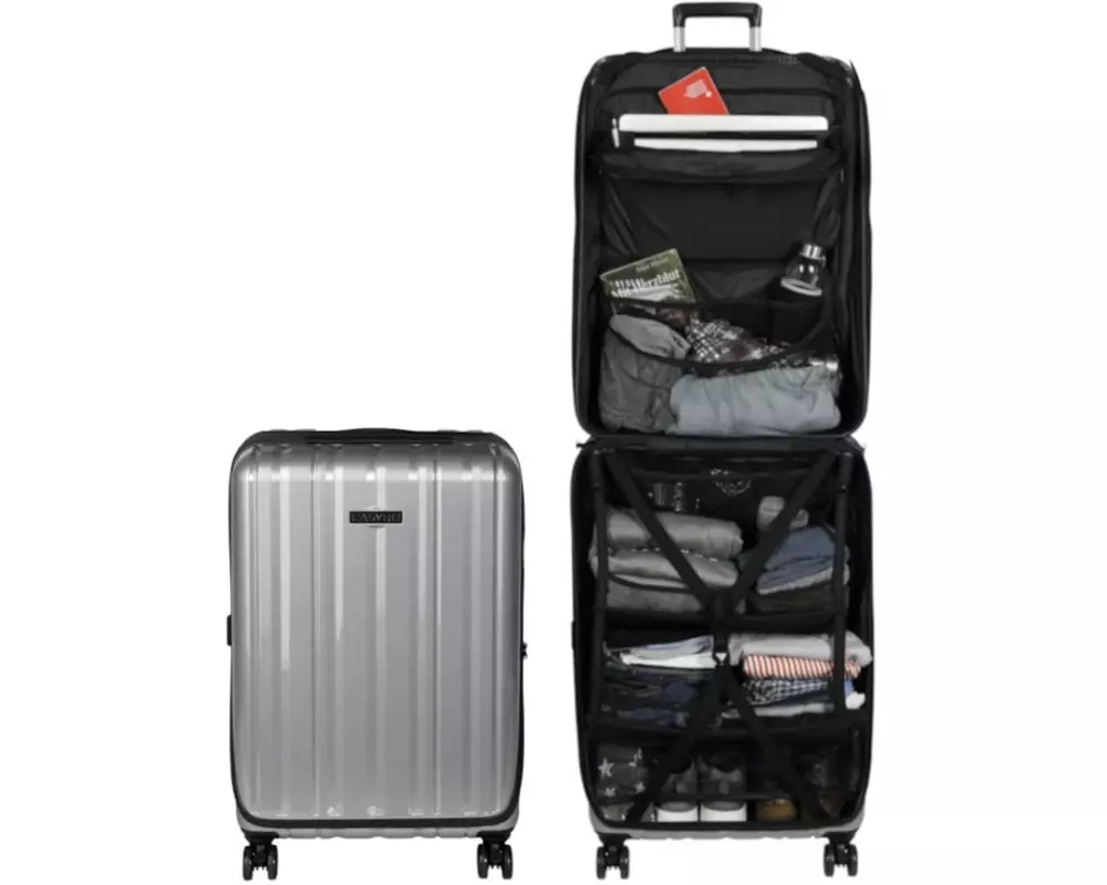 CASYRO Stand-Up Koffer Medium, 80L, Grau