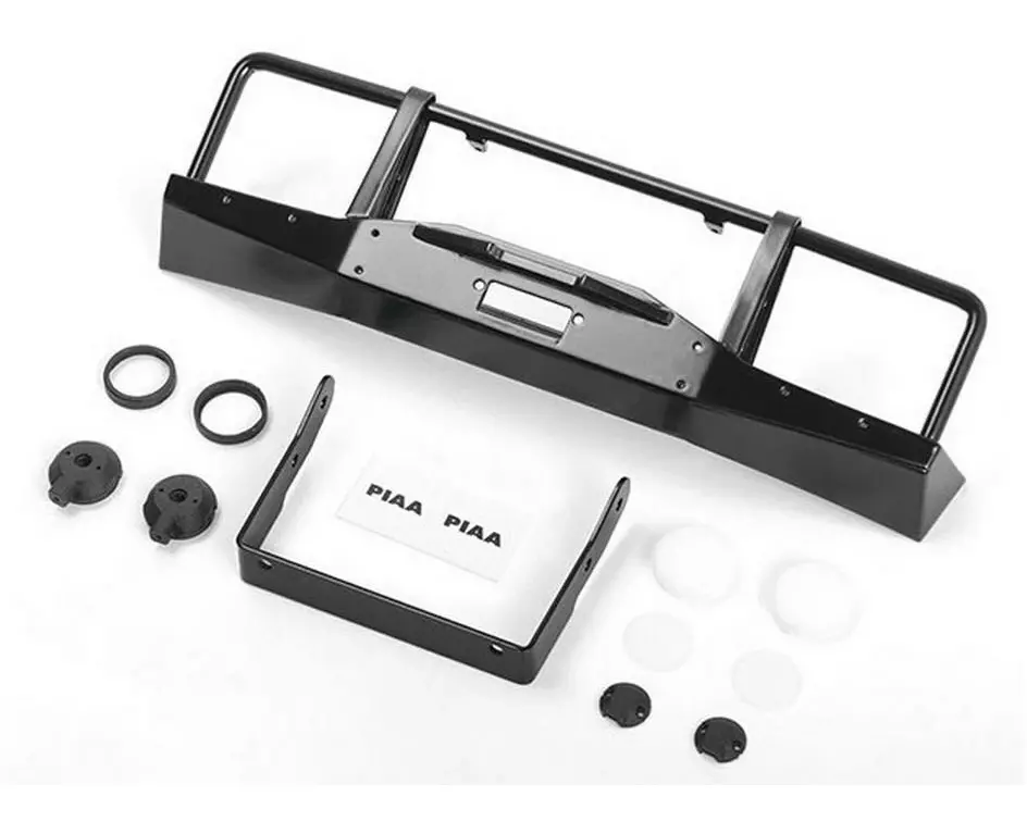 RC4WD Modellbau-Stossstange Oxer Metal Front Winch mit Lichtern JS