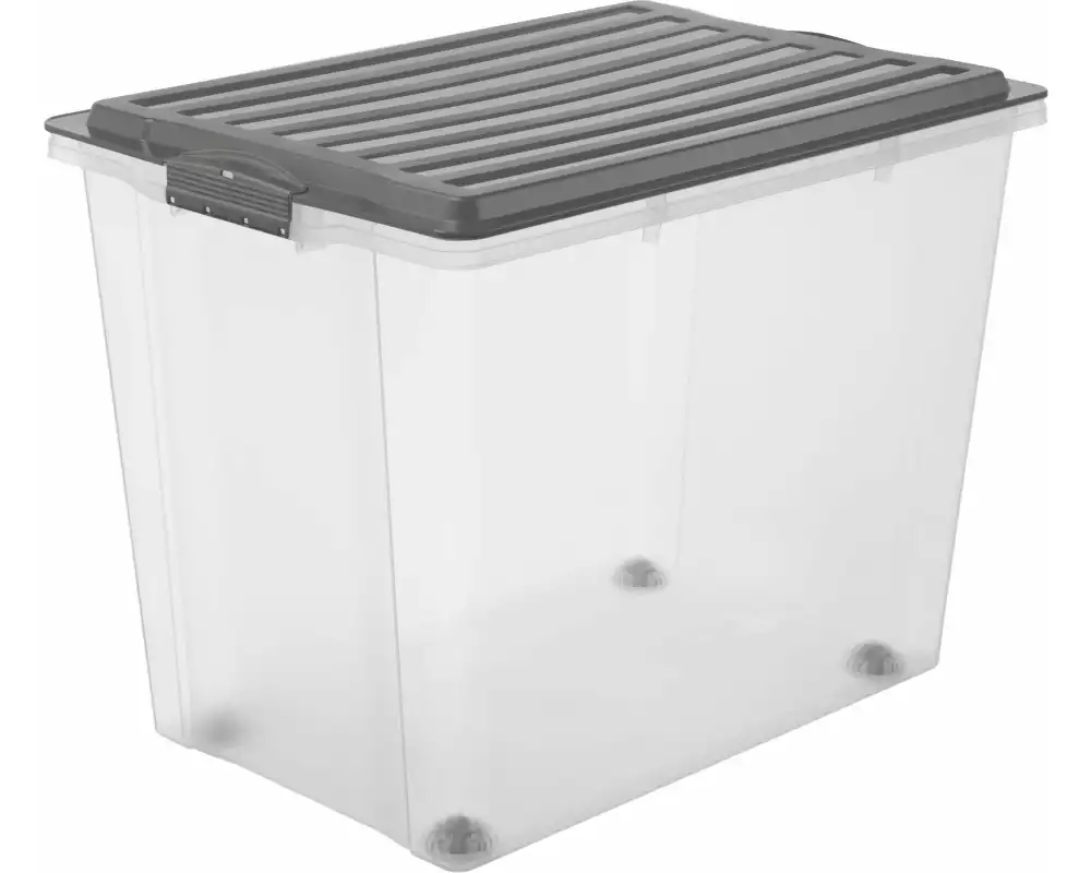 Rotho Aufbewahrungsbox Compact A3 mit Rollen/70 l