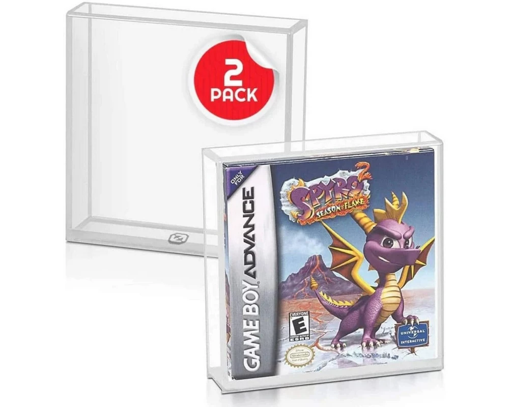 EvoRetro Acryl Box 2er-Pack für Gameboy Acryl, für Game Boy Spiele