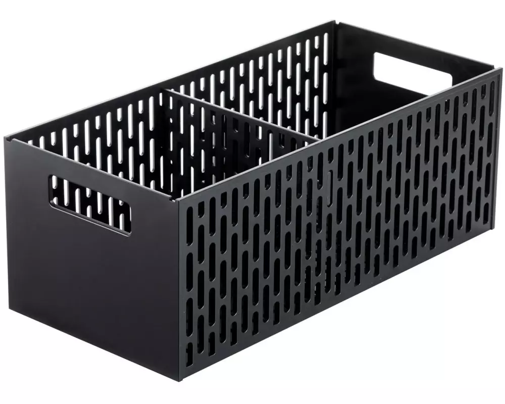 Yamazaki Aufbewahrungskorb Tower 15.3 x 32 x 12.2 cm, Schwarz