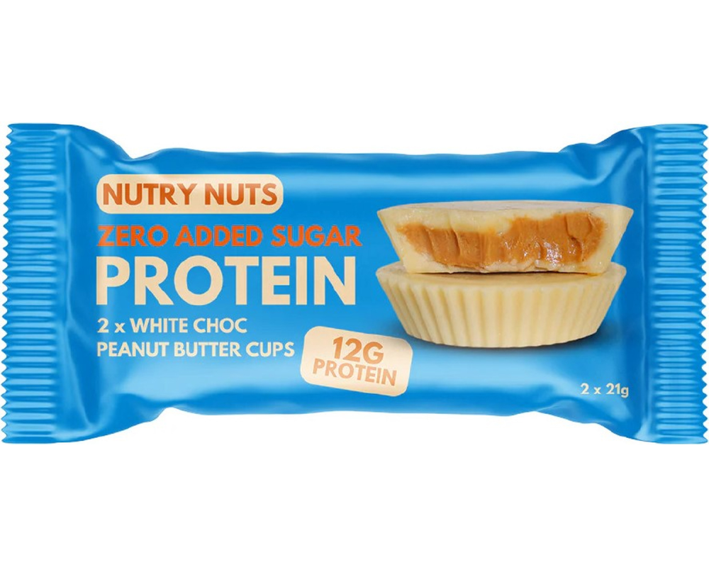 NUTRYNUTS White Chocolate Peanut NN203 2x21g, 12 Stk.