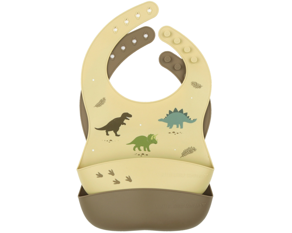 ALLC Silikonlätzchen SBDIGR02 Dinosaurs 2 Stück