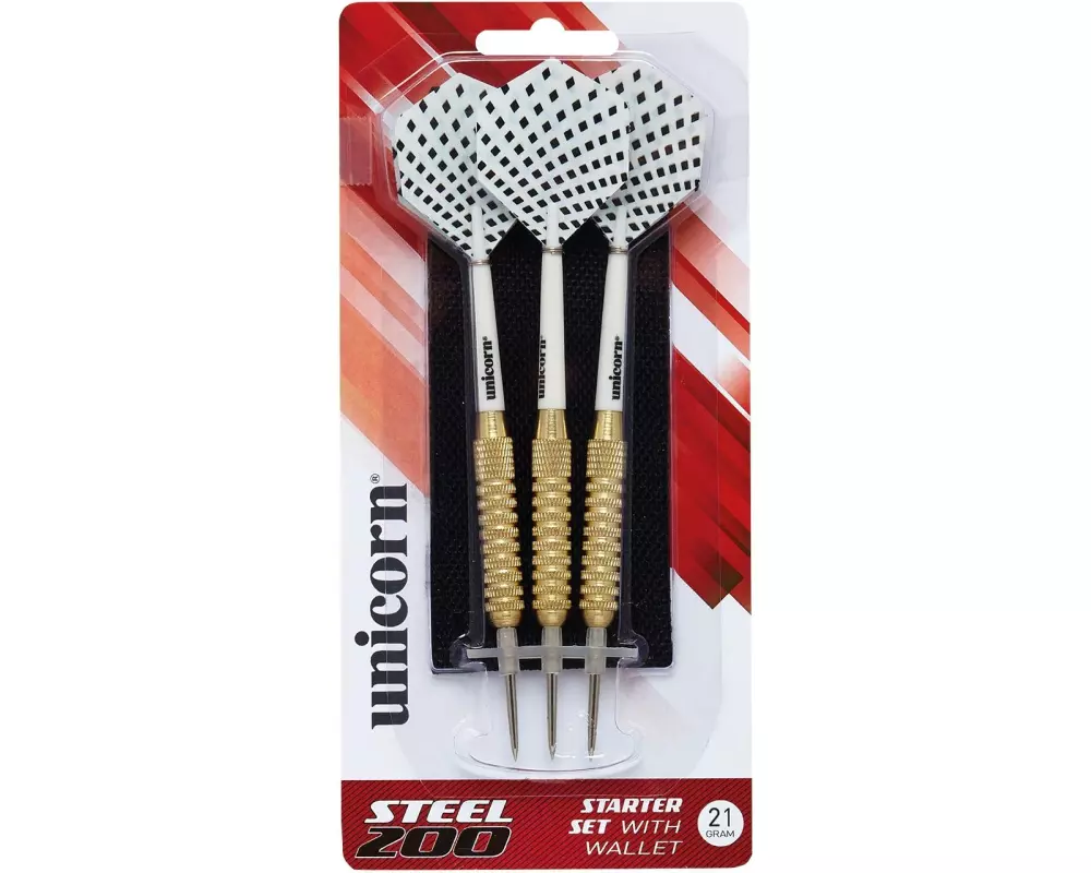 Unicorn Dartpfeile Steeldart S200 21g, 3er-Pack