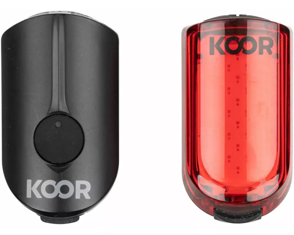 KOOR Velolampe Raito 120S Set, Front- und Rücklicht