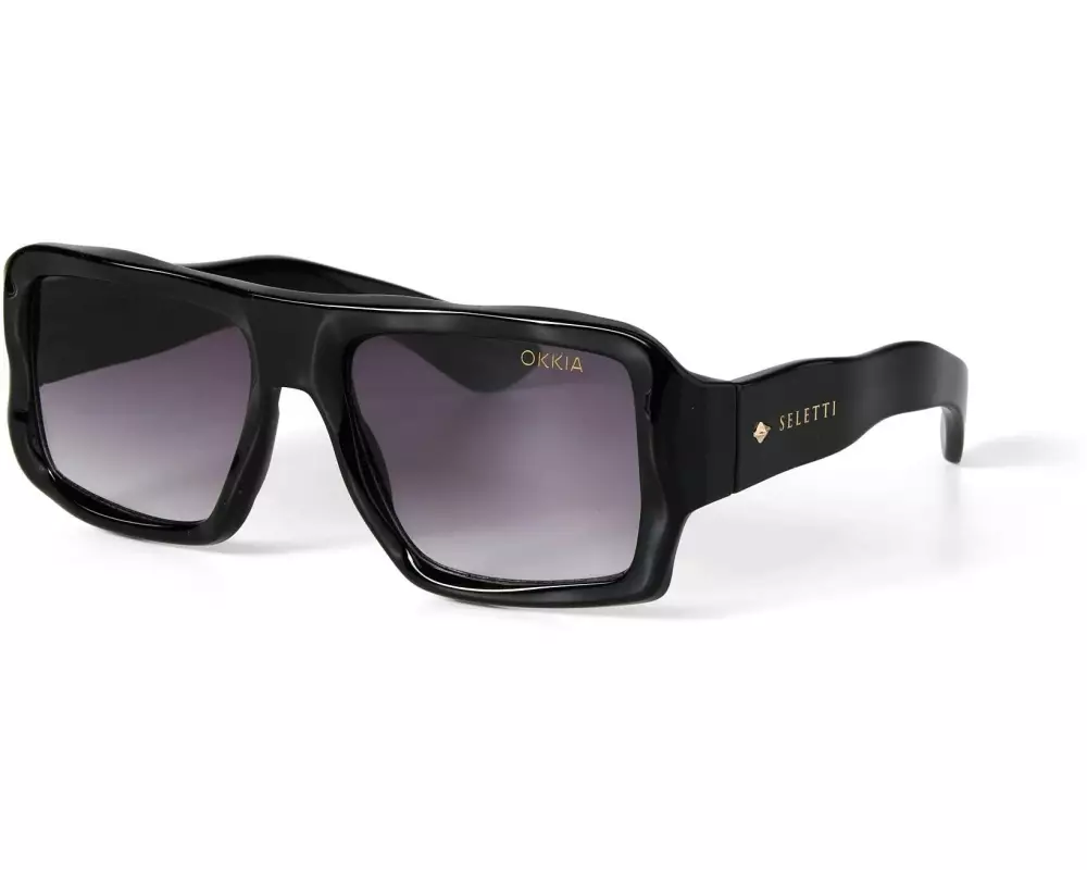 OKKIA Sonnenbrille Seletti Kansas Black, Black gradient lens