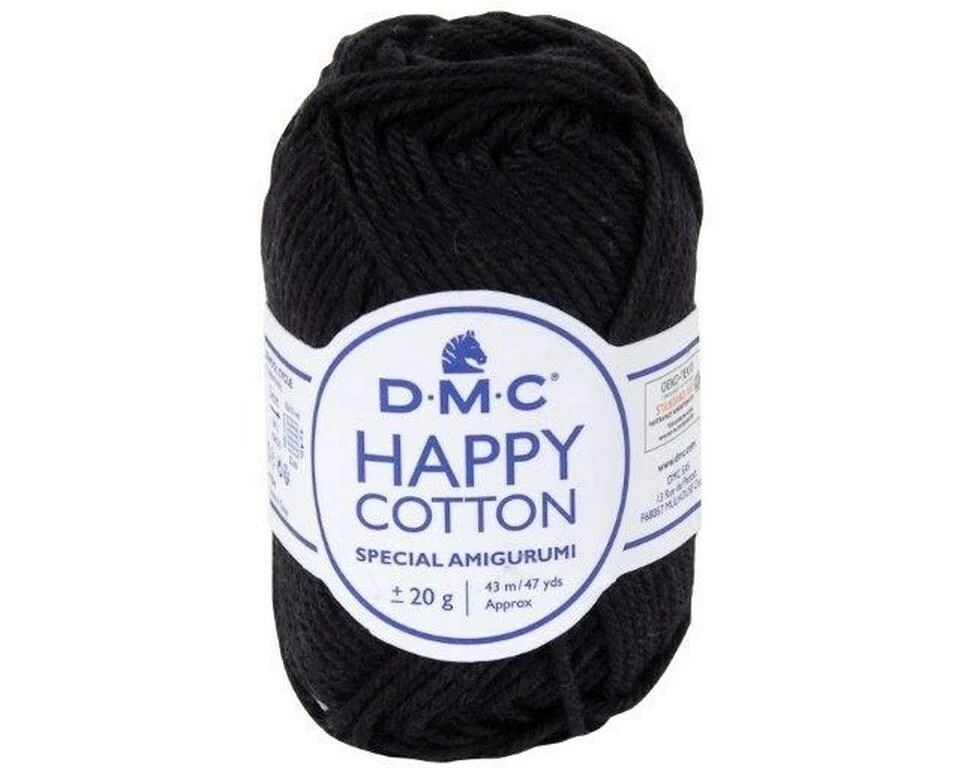 DMC Baumwollgarn Natura Happy Cotton Schwarz