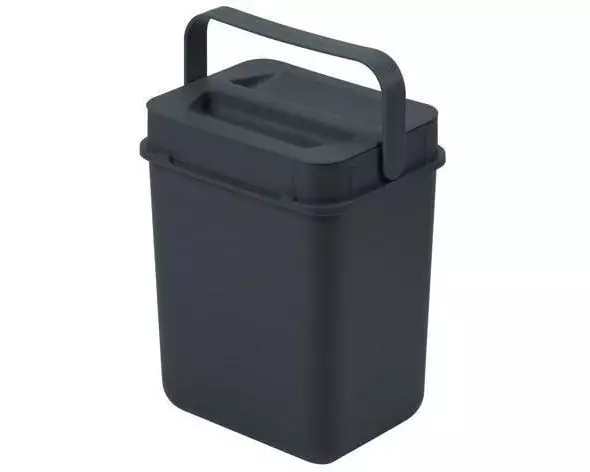 Müllex Komposteimer Boxx 5 l, komplett, Schwarz