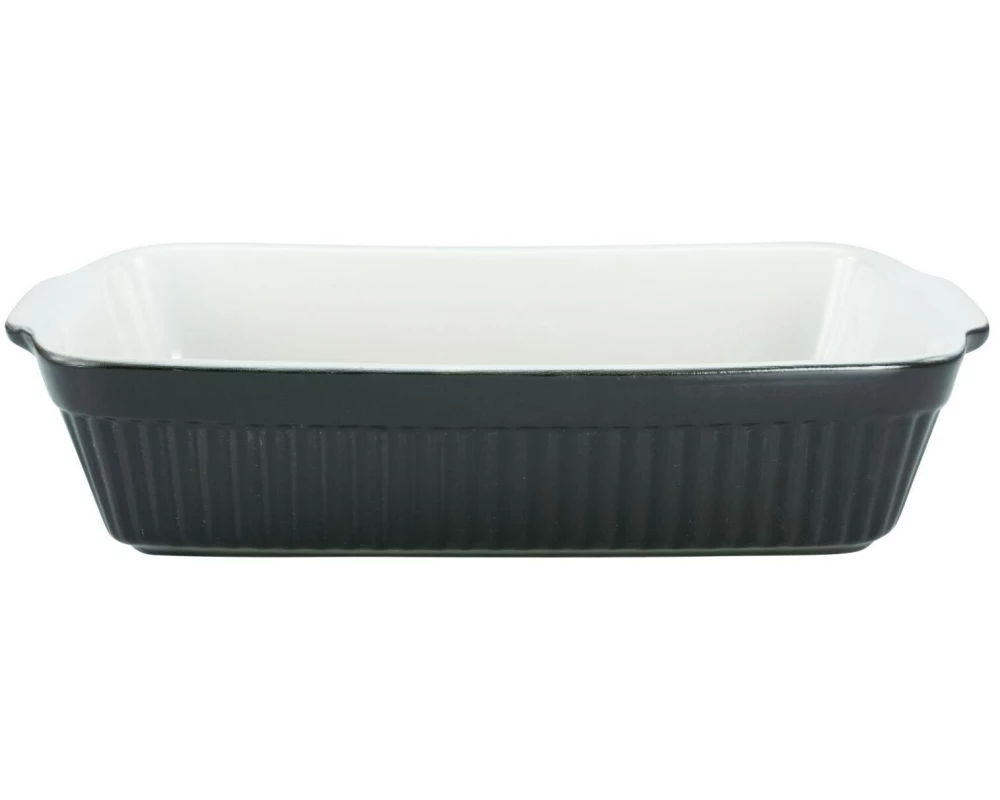 creaTable Auflaufform Eckig, Schwarz/Weiss
