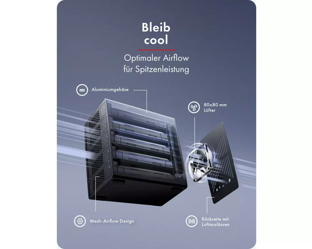 ICY BOX Externes Gehäuse Heart RAID 3705 2.5"/3.5"