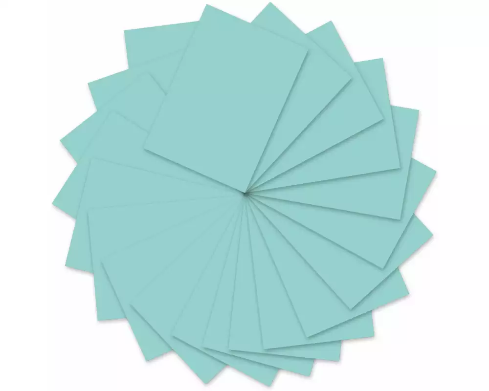 URSUS Tonzeichenpapier A4, 130 g/m², 100 Blatt, Türkis