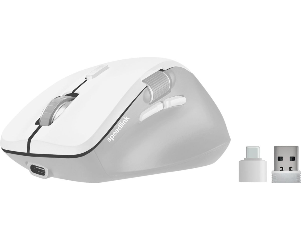 SPEEDLINK LIBERA Recharg.Mouse Wirel. SL-630021-WT BT,Silent, White